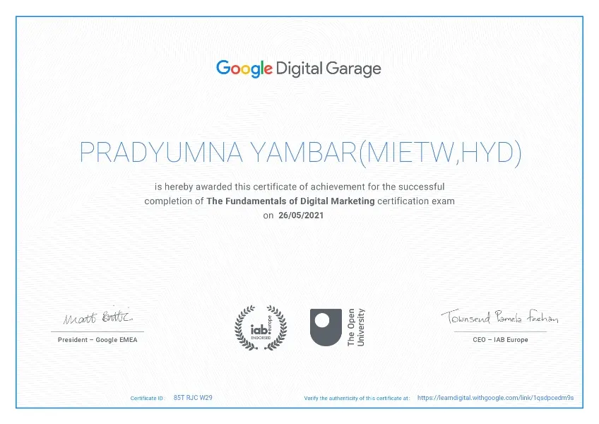 Internship / certification of an Omega Degree College student (6)