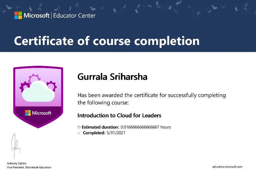 Internship / certification of an Omega Degree College student (7)