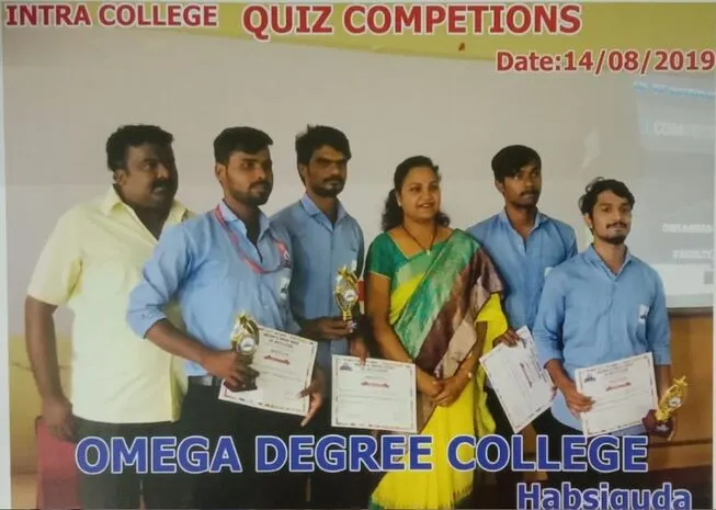 Intra-college quiz competition winners, B.Com (Computers)