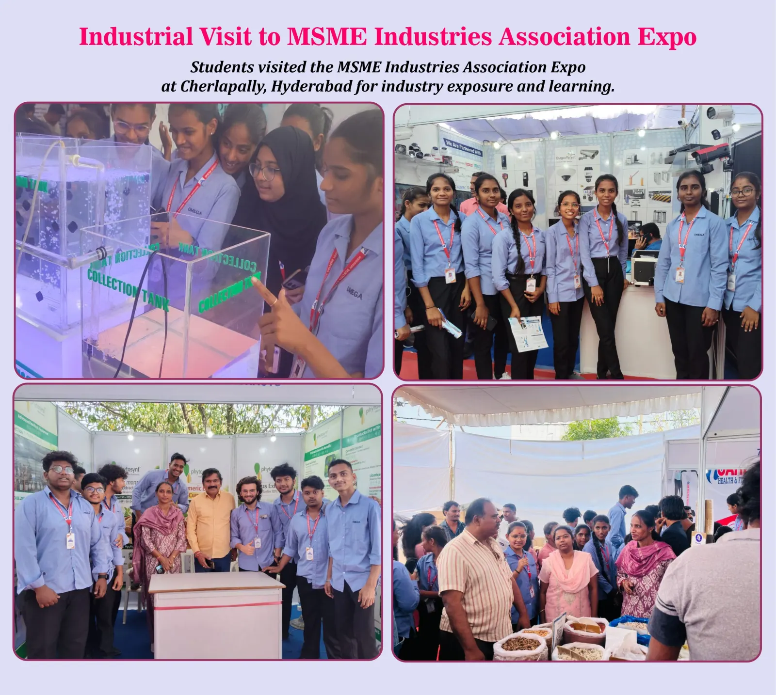 Industrial Visits at Omega Degree College