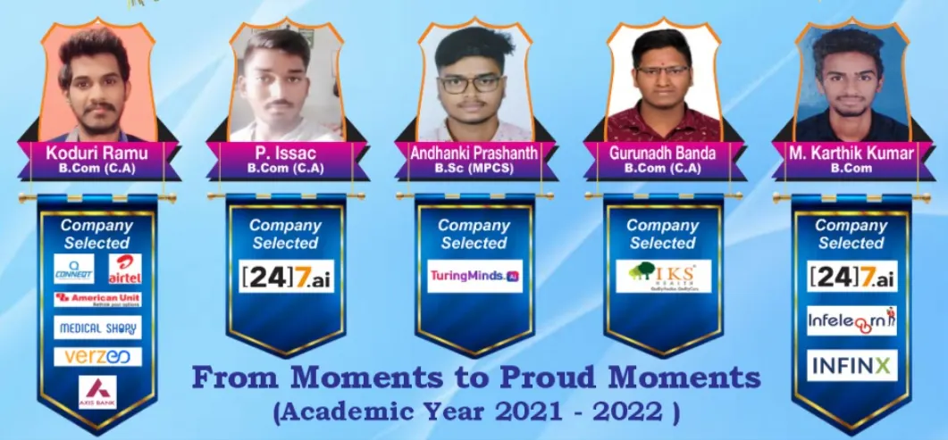 Omega Degree College placement highlights