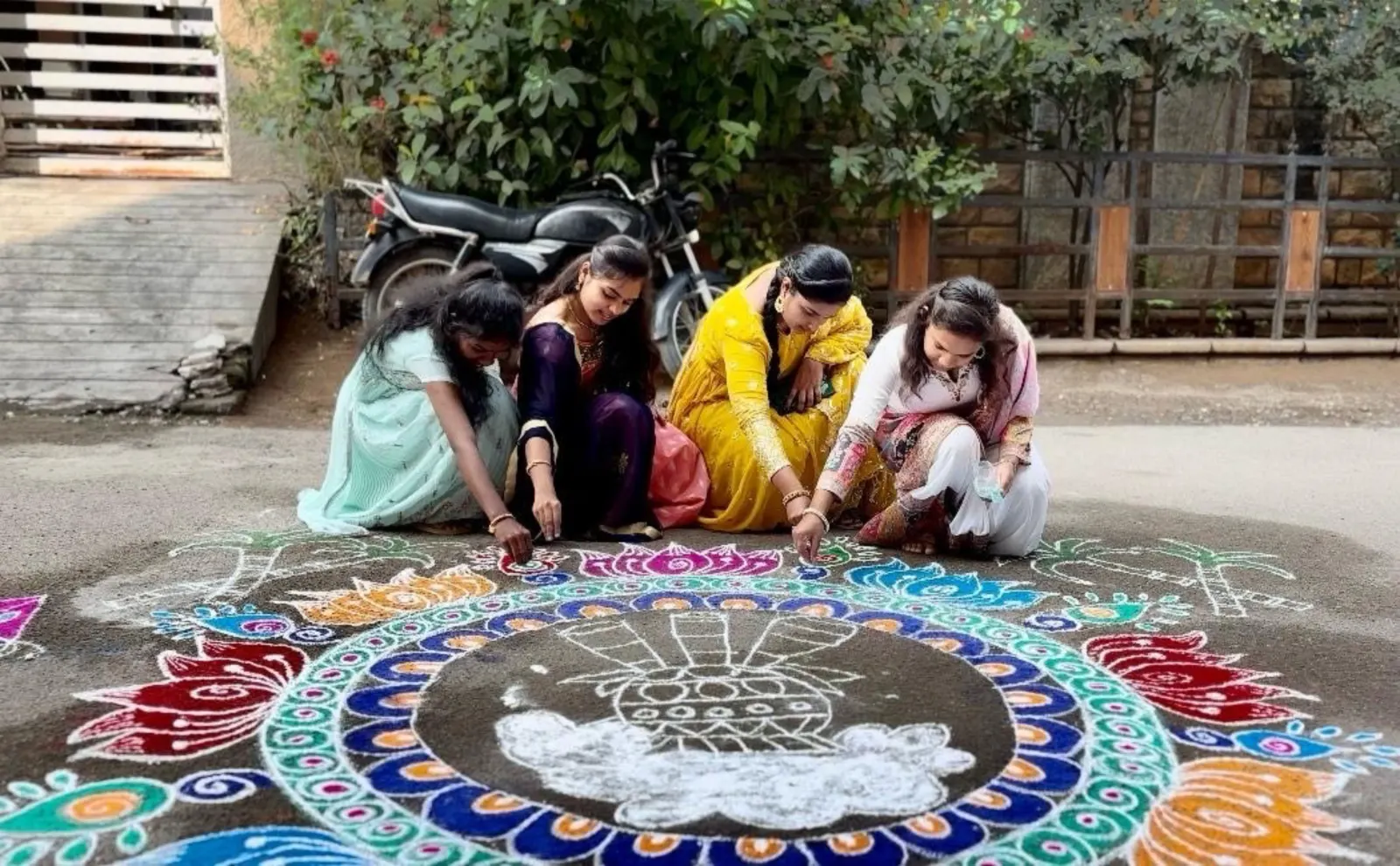 Sankranti Sambaralu at Omega Degree College